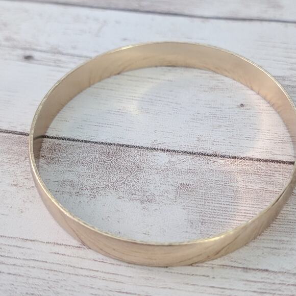 Vintage Bracelet Mirrored Gold Tone 8.25" - Fair Condition - Picture 5 of 8